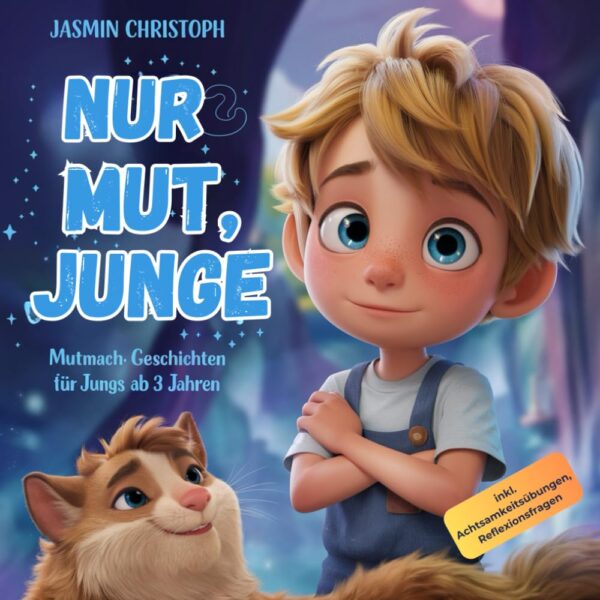 Nur Mut, Junge!: Mutmach-Geschichten für Jungs ab 3 Jahren inkl. Achtsamkeitsübungen, Reflexionsfragen und QR-Code mit Malvorlagen