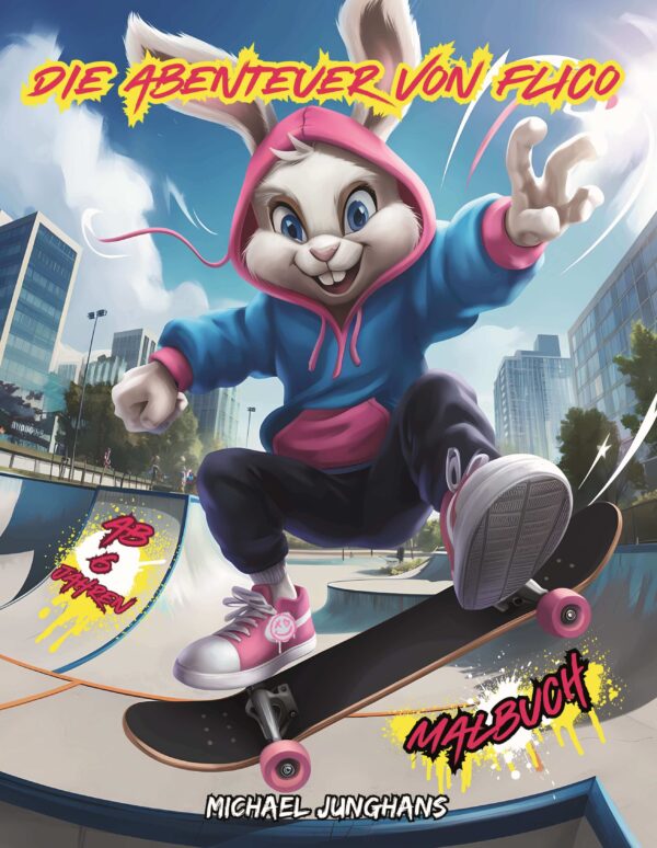 Buchcover Die Abenteuer von Flico – Malbuch für Kinder ab 6 Jahren